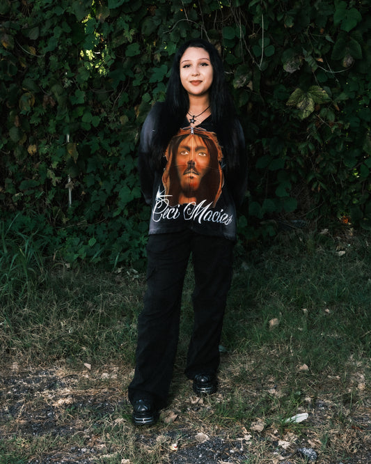 Airbrush Jesus Zip-Up